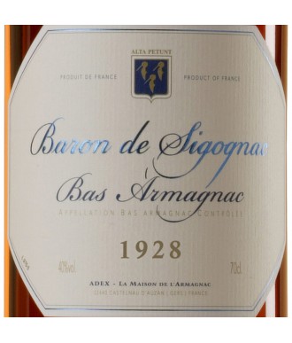 Baron De Sigognac Armagnac d'annata 1928